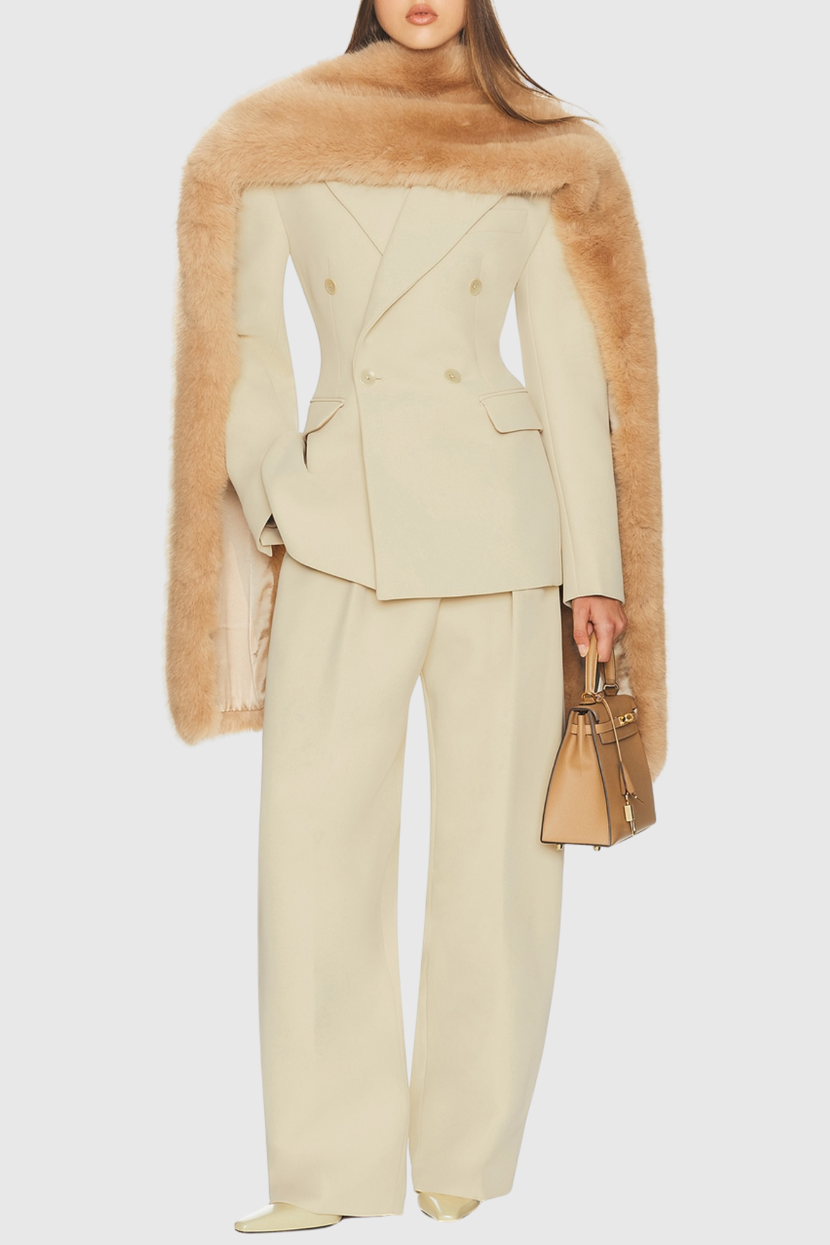 Zrturo Double Breasted Curve Blazer