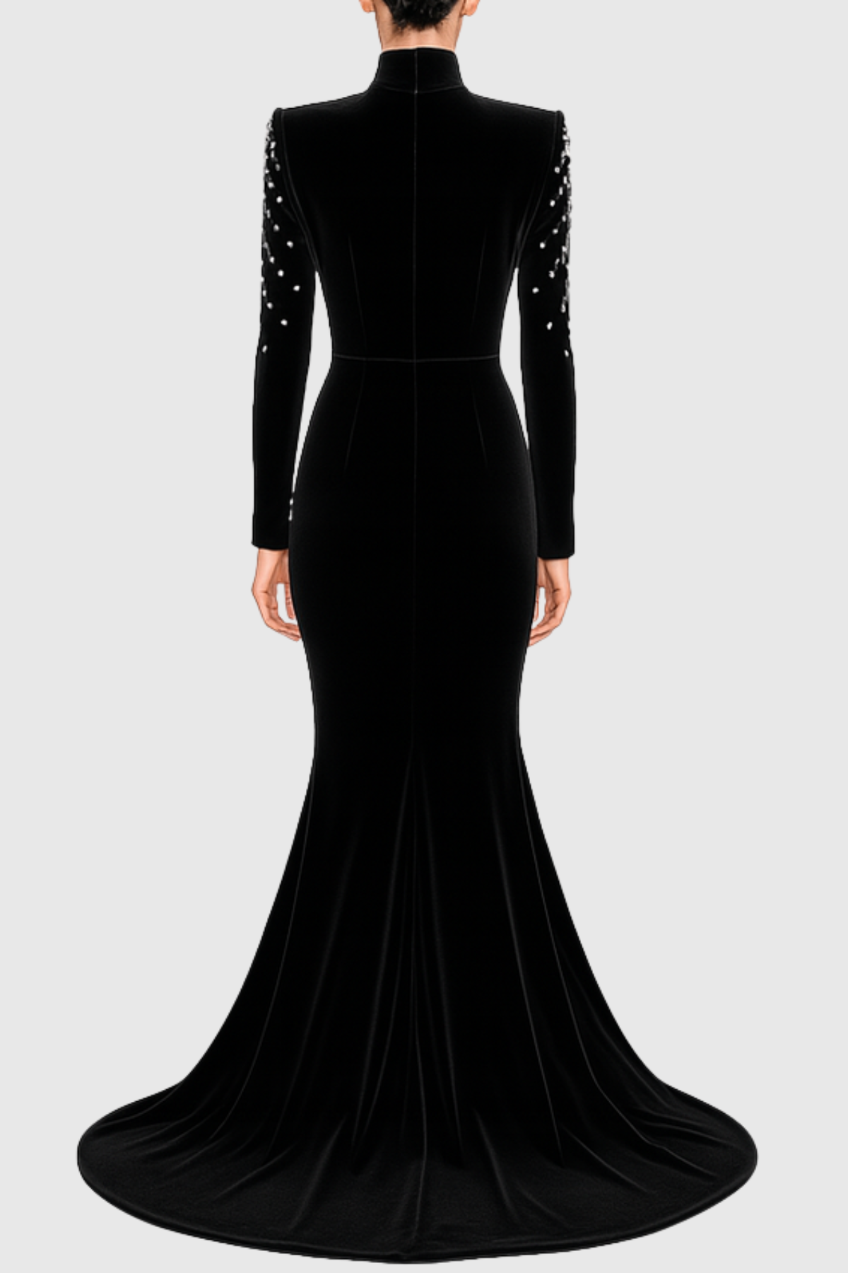 Zsiga Diamante Embellished Velvet Maxi Dress