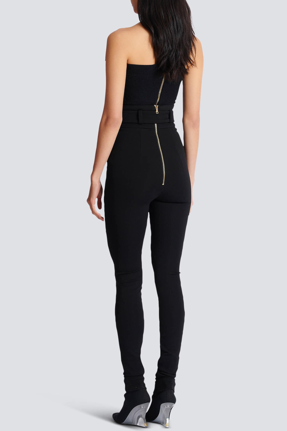 Zuko Gold Belted Leggings - Black