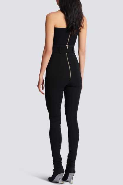 Zuko Gold Belted Leggings - Black