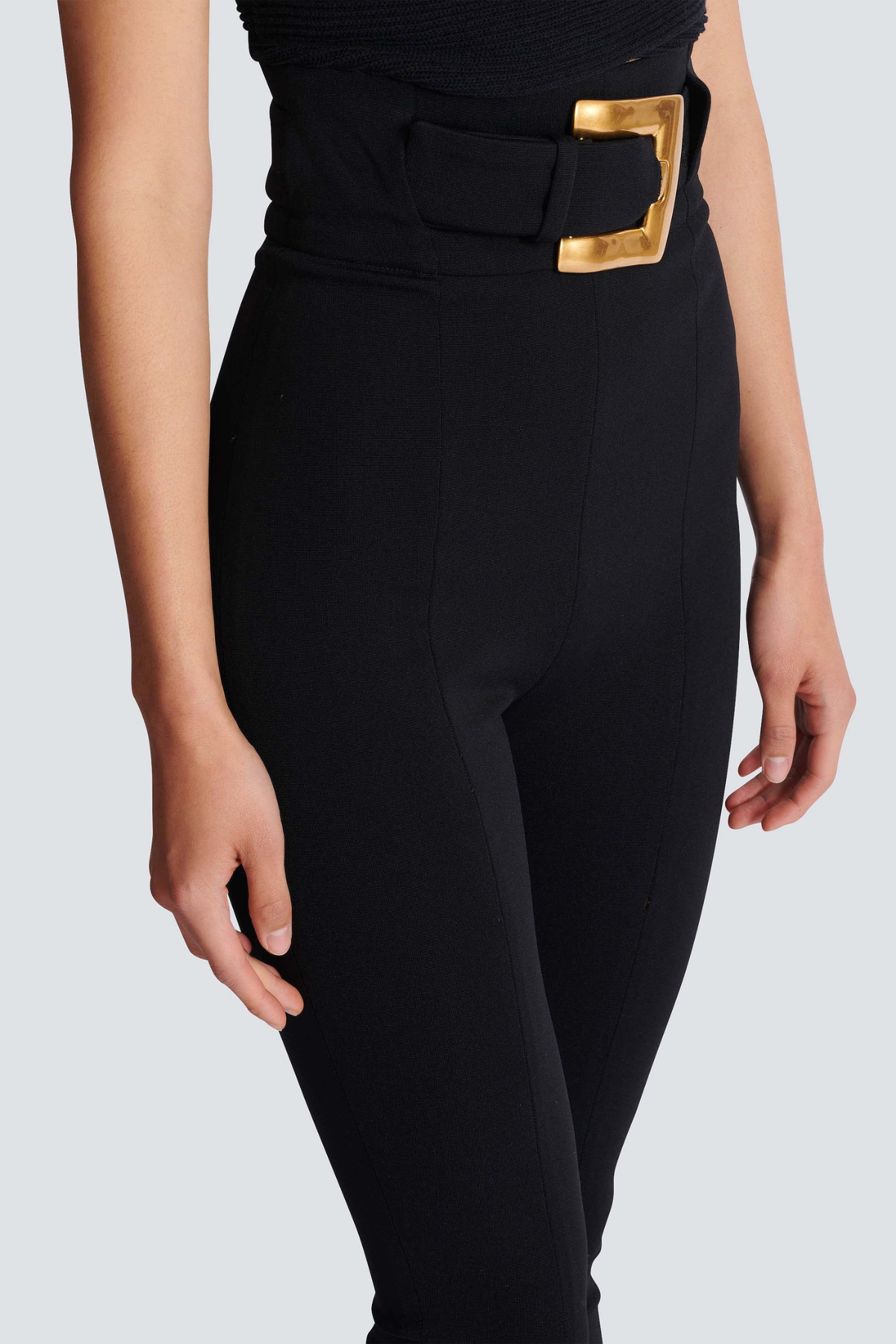 Zuko Gold Belted Leggings - Black