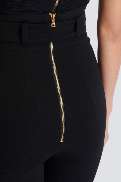 Zuko Gold Belted Leggings - Black
