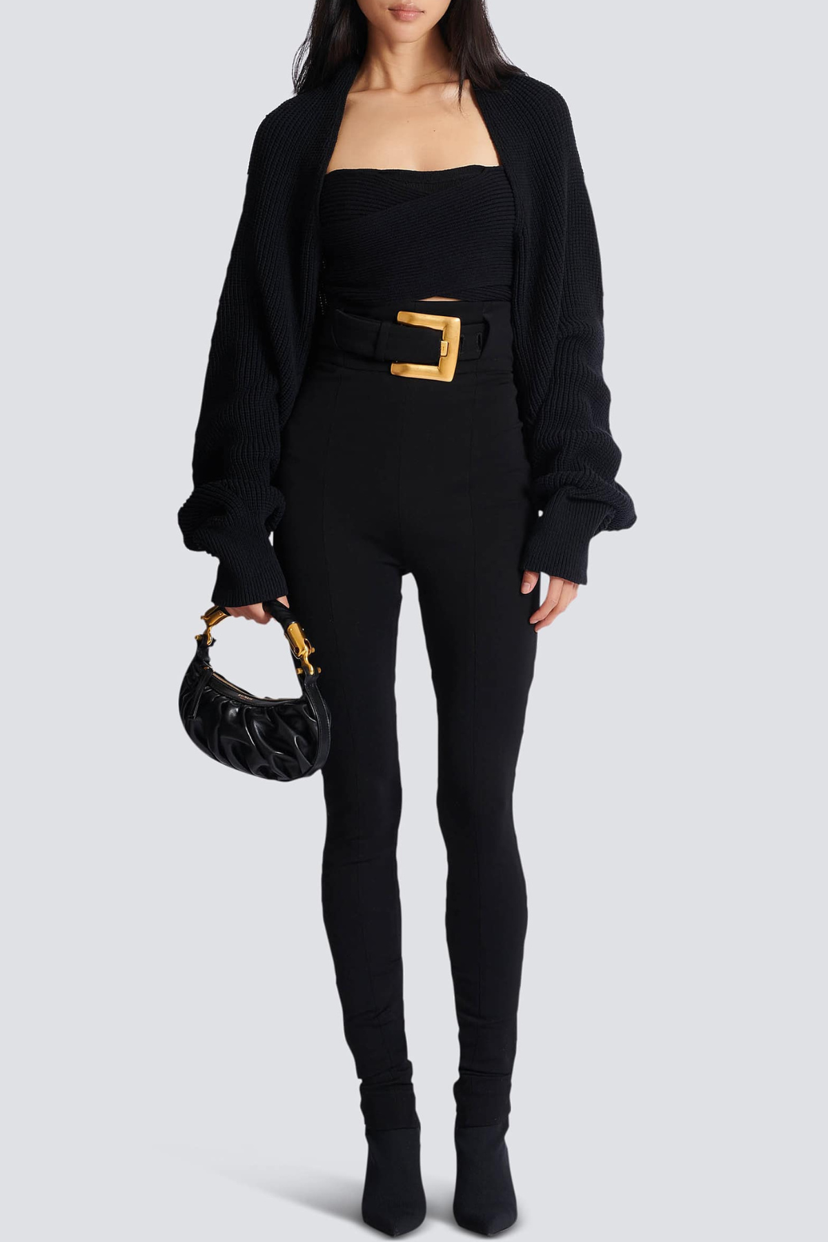 Zuko Gold Belted Leggings - Black