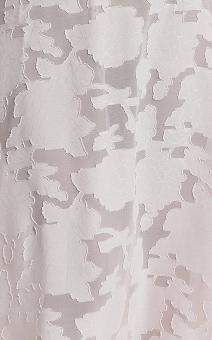 Sheer Jacquard Maxi Dress in Pink