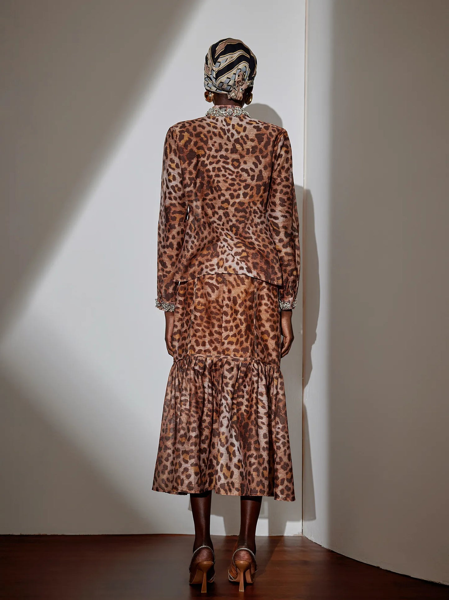 Leopard Print Two-Piece Set