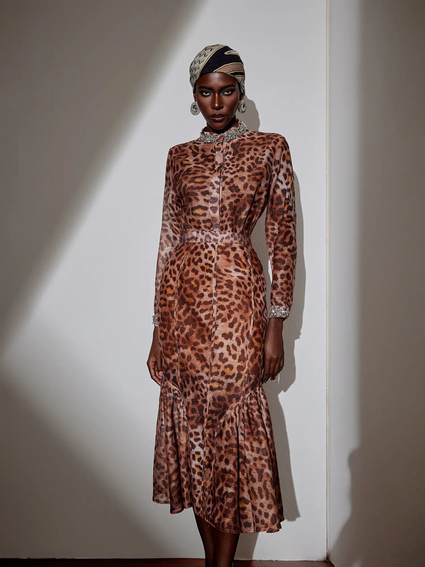 Leopard Print Two-Piece Set