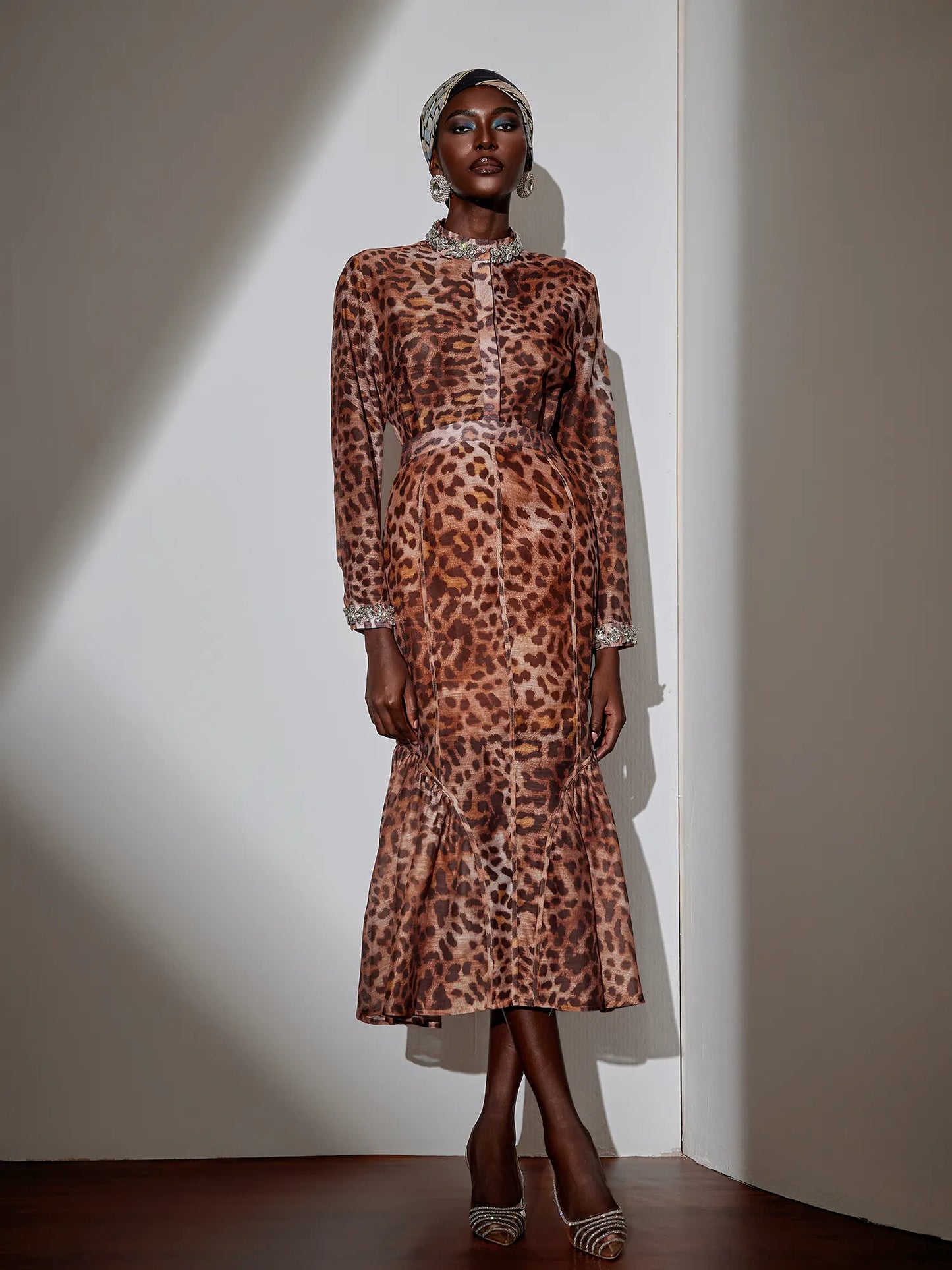 Leopard Print Two-Piece Set