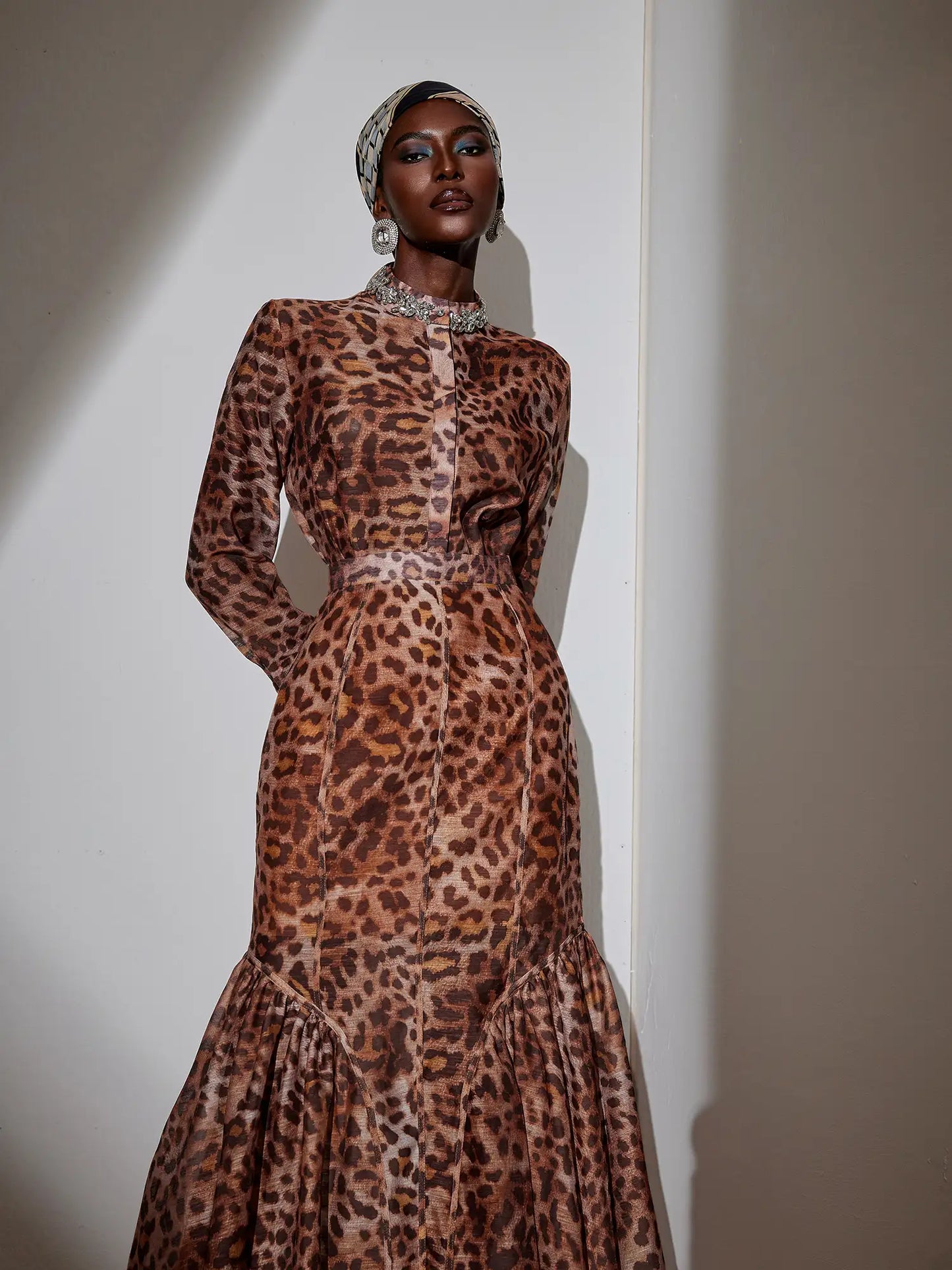 Leopard Print Two-Piece Set