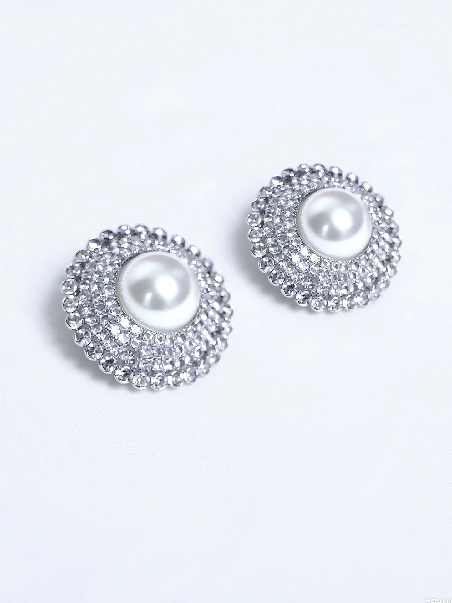 Round Big Stud Earrings