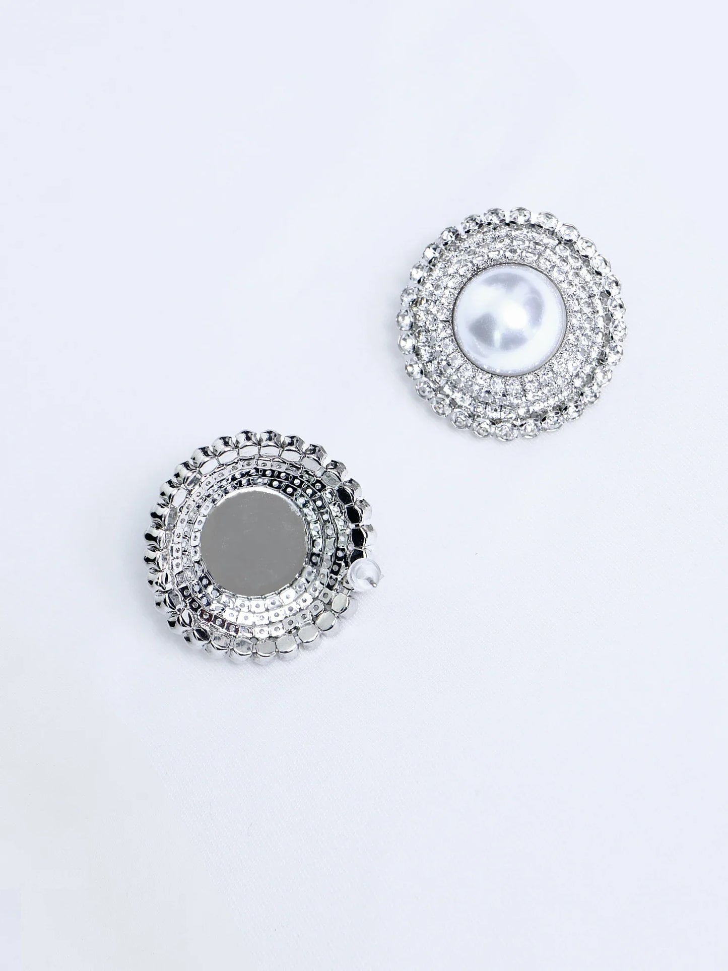 Round Big Stud Earrings