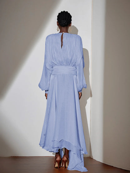 Satin Tie-Strap Maxi Dress