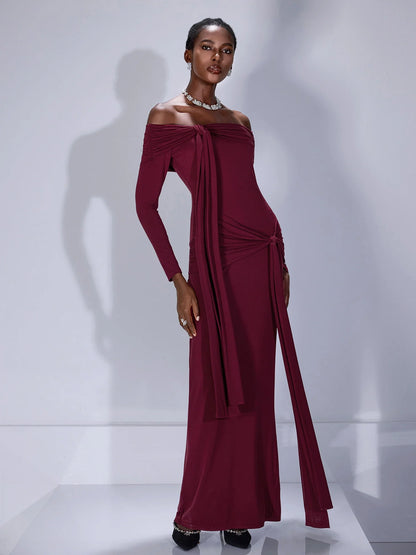 Strapless Bodycon Bandage Maxi Dress