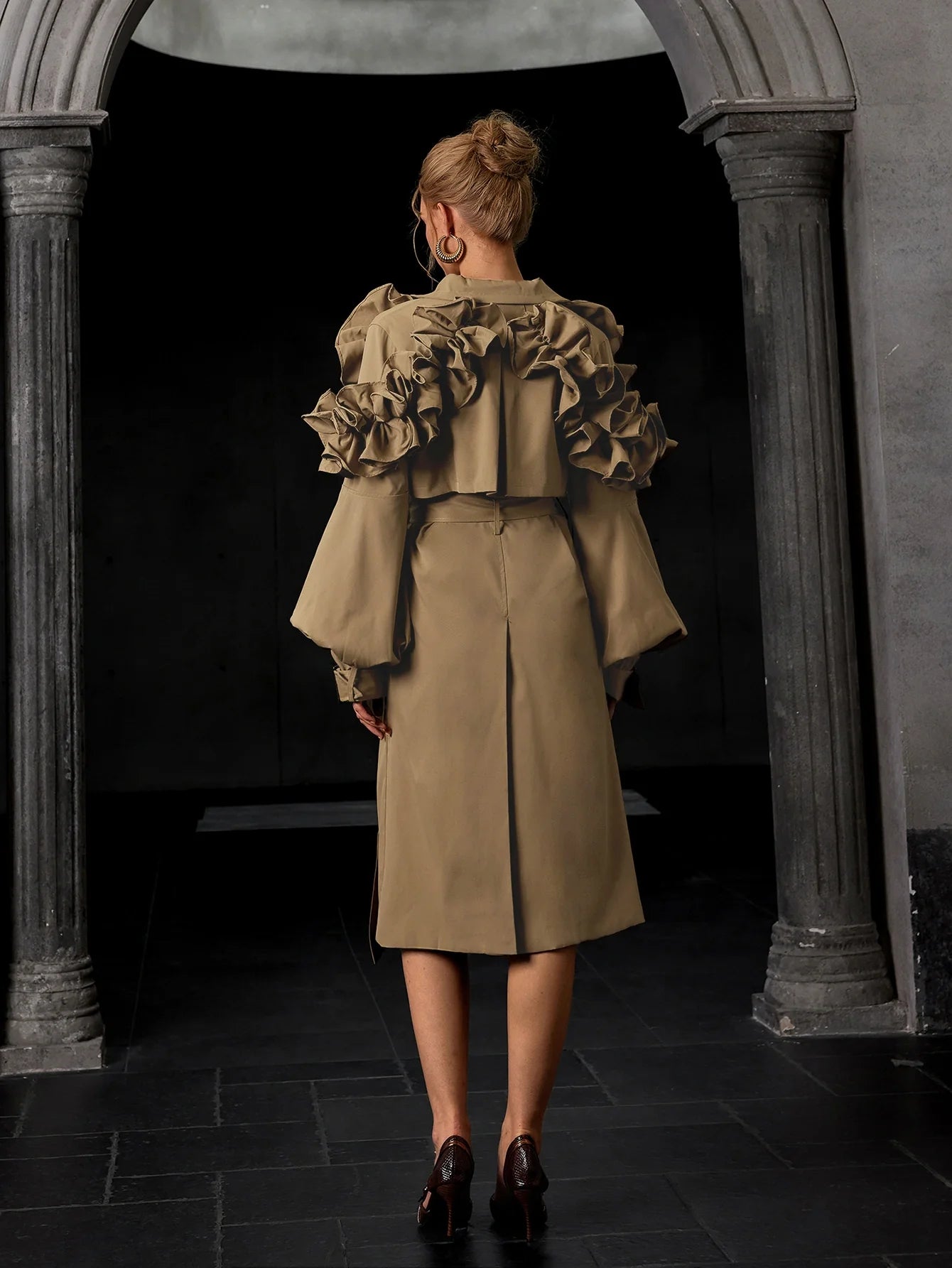 Tie-Waist Tunic Coat