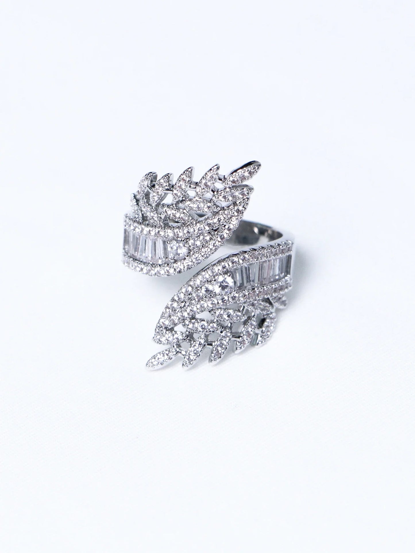 Wide Angel Wing Ring