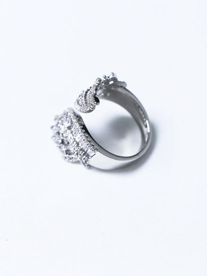 Wide Angel Wing Ring