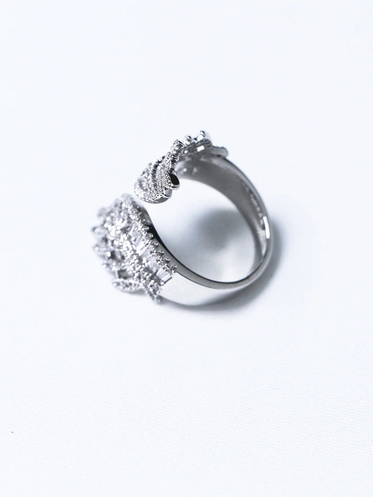 Wide Angel Wing Ring
